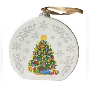 NIB - Temptations Handpainted Christmas Tree  Ornament with recipe